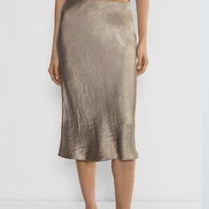 Babaton Metallic Midi Skirt